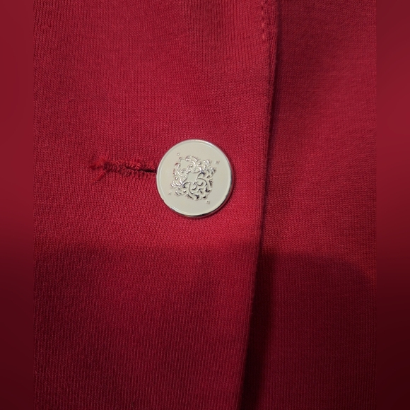Kenneth Cole select medium tailored chery red single button blazer jacket - Picture 3 of 9